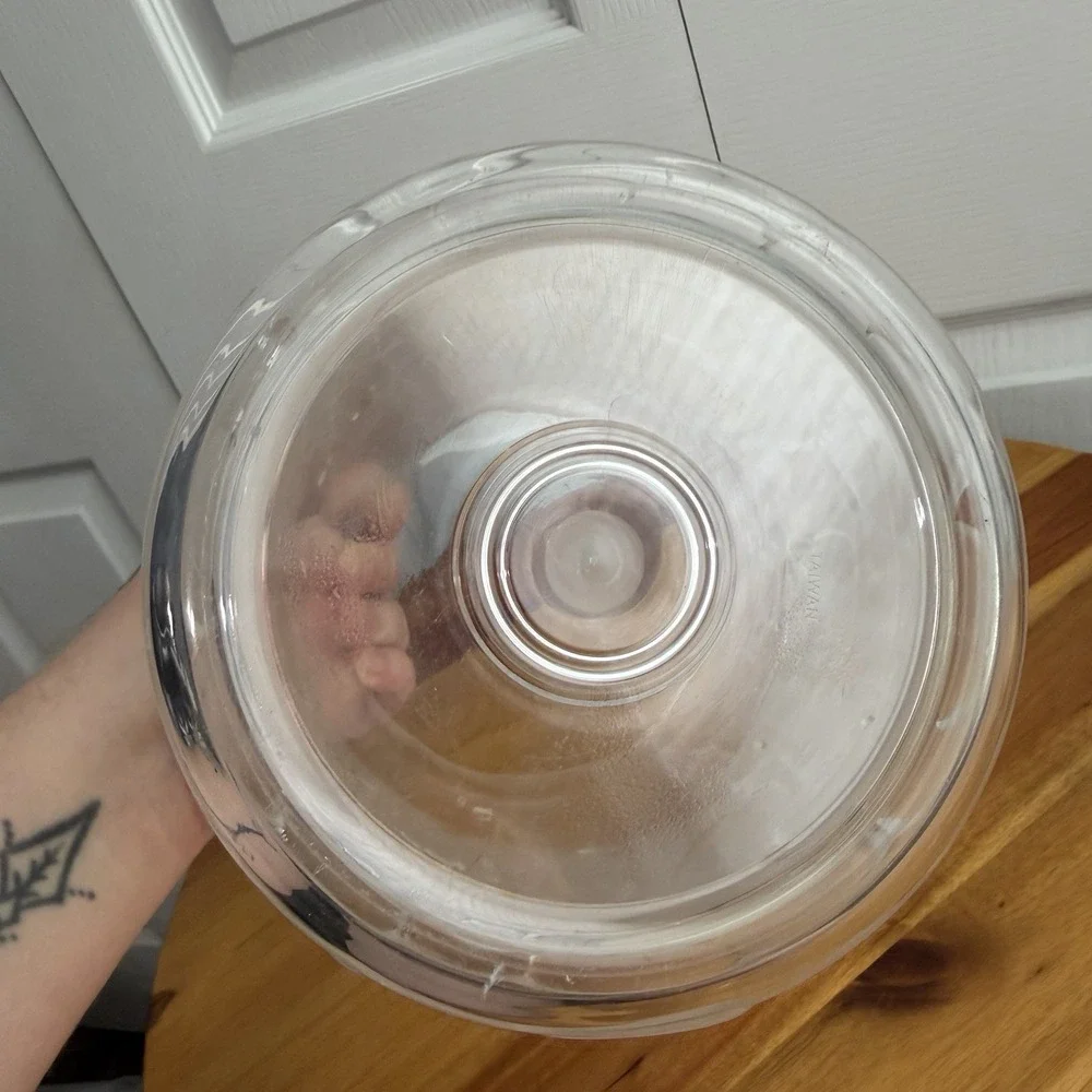 Bruno Evrard Clear Plastic Ice Cube Textured Champagne Cooler‎ Bucket Vintage